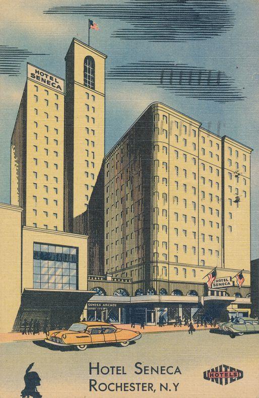 The Seneca Rochester's Friendliest Hotel - Rochester, New York - pm 1955 - Linen