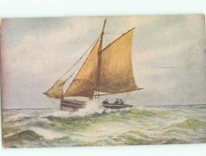 Divided-Back BOAT SCENE Great Nautical Postcard AB0313