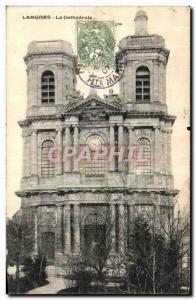 Old Postcard Langres Cathedral