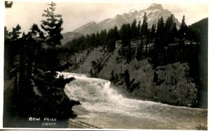 Canada - Alberta, Banff Falls.      *RPPC