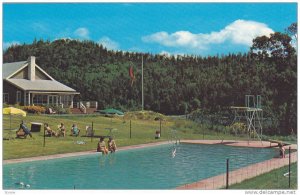 Swimming Pool, Captain Morgan's Lodge, Vancouver Island, B.C.,  Canada, 40-60s