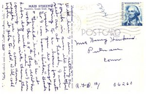 Massachusetts  Hyannis Main Steet 1950's