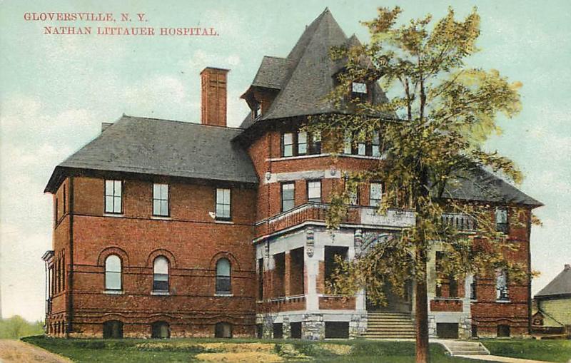 GLOVERSVILLE, New York  NY   NATAH LITTAUER HOSPITAL  ca 1910s   Postcard