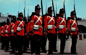 Canada KIngston Old Fort Henry Guard Drill Squad Marching In Fours