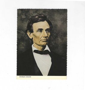 Vtg 1970's Abraham Lincoln Portrait Continental Postcard