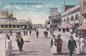 New Jersey Atlantic City Board Walk View 1917