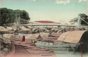 PC CPA SINGAPORE, SINGAPORE RIVER, Vintage Postcard (b18753)