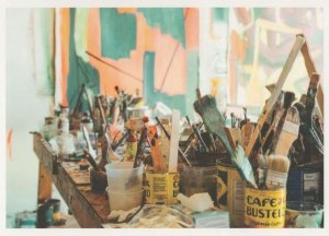 Alladins Cave Of Paint Brushes DIY & Old Advertising Tins Postcard