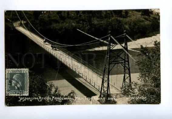 133053 NEW ZEALAND Suspension bridge Mangaweka Vintage photo