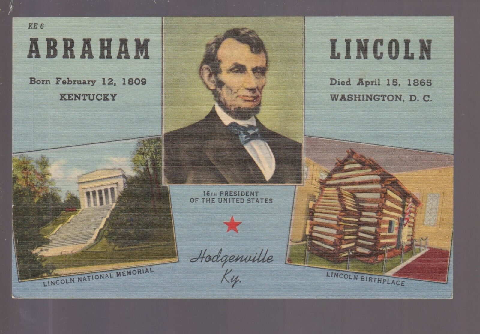 Hodgenville KENTUCKY c1940s ABRAHAM LINCOLN National Historic Park 3