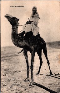 Algeria Arabe et Chameau Vintage Postcard C165