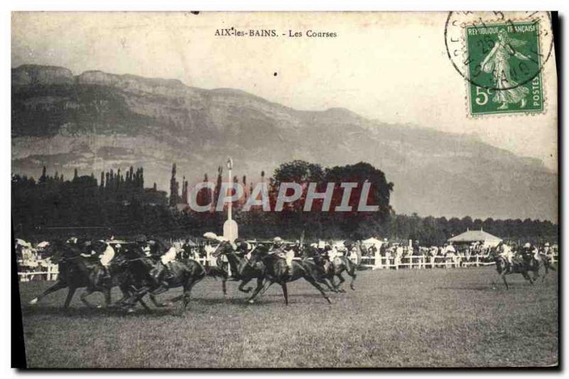 VINTAGE POSTCARD Horse Horsemanship Hippisme Aix les Bains r