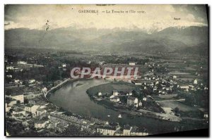 Old Postcard Grenoble La Tronche and Miss Green