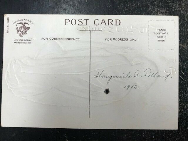 Halloween - Ellen Clapsaddle Mechanical WHITE CHILD #1 c1910 Postcard EXC COND