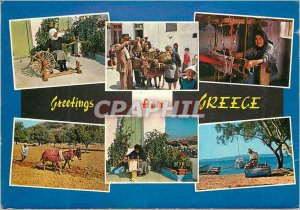 Modern Postcard Greetings from Greece