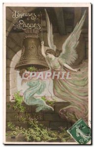 Postcard Old Bell Fantasy Angel Angel Easter Easter