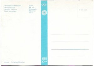 Munich, Germany. Olympic Stadium 1972. Unused