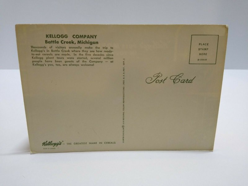 Kellogg's Real Photo Postcard Puts More In Your Mornings Vintage Cereal Unused 