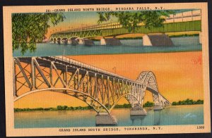 New York NIAGARA FALLS TONAWANDA Grand Island North/South Bridge LINEN