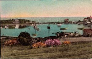 Wychmere Harbor, Harwichport Cape Cod MA Handcolored Vintage Postcard P69