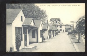 ROLLA MISSOURI ROUTE 66 SCHUMAN'S MOTOR COURT VINTAGE ADVERTISING POSTCARD