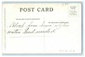 1913 Gift St. From PCC Track Columbus Ohio OH Flood Unposted Postcard 