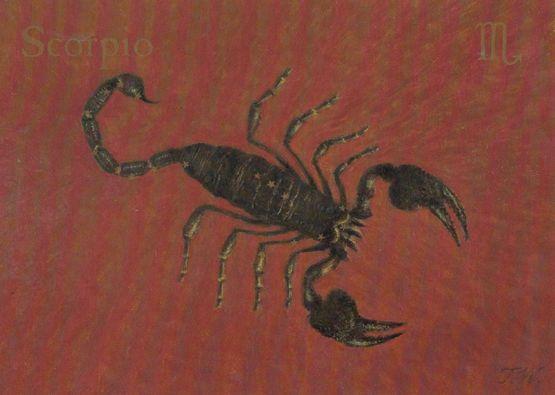 Scorpio Zodiac by Queen Elizabeth II Military Guards Famous Painter Postcard