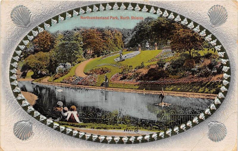 Bg32914 embossed northumberland park north shields uk