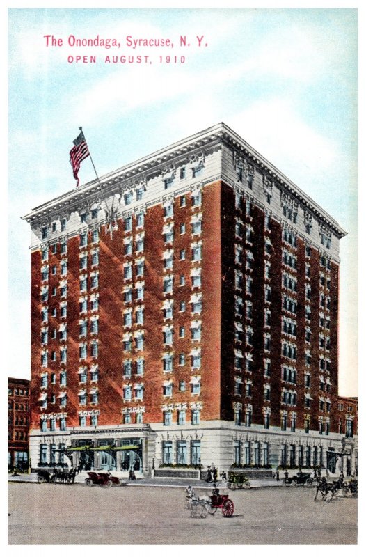 Onondaga Hotel Syracuse NY Vintage Postcard Chilton Co.