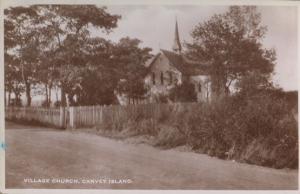 Village Church Canvey Island Real Photo Postcard