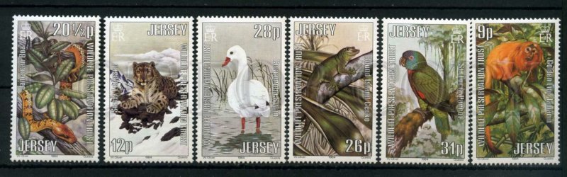 024911 WILD ANIMALS JERSEY set 6 stamps MNH#24911