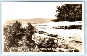 RPPC MONTEAGLE, Tennessee TN ~ SUNSET ROCK Cumberland Mountains 1940s Postcard