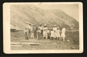 Vintage Made in Canada Group of People Real Photo Postcard Unposted