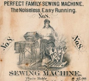 1880s Wheeler & Wilson Sewing Machine N0. 8 Price List F19