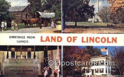 Springfield, IL, USA Large Letter Town Unused 