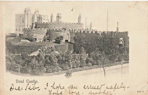 DEAL CASTLE KENT ENGLAND~1902 VIGNETTE PHOTO POSTCARD