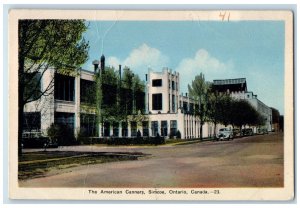c1930's The American Canners Simcoe Ontario Canada Antique Unposted Postcard 