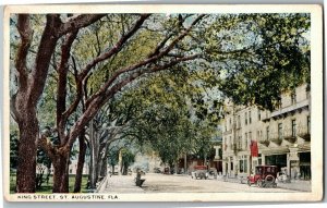 King Street, St. Augustine FL Vintage Postcard H39