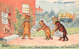 Davidson Bros Publishing Artist Louis Wain unused 