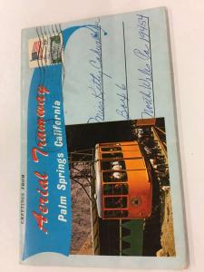 Palm Springs California Aerial Tramway Foldout Vintage Postcard K44518 