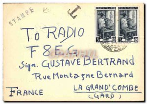 Old Postcard Telegraphie I1BRA Brando Rocco Via monaci Palmi