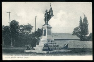 dc1328 - QUEBEC CITY Postcard 1910s Boer War Soldier Monument by Pruneau & Kirou