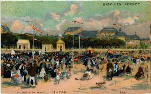 CPA ROYAN - Les Plages de France - Biscuits Pernot (481042)