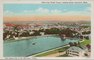 Postcard View from Water Tower Looking South Lawrence MA