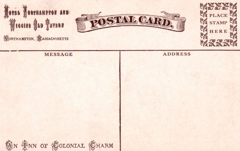 Wiggons Old Tavern and Hotel Northampton,Northampton,MA BIN