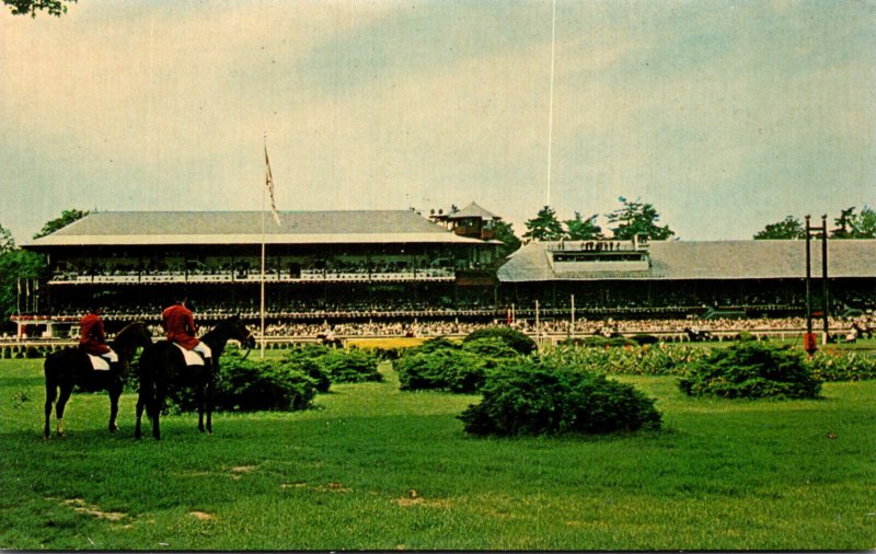 New York Saratoga Race Track View From The Infield