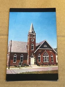 VINTAGE UNUSED  POSTCARD - TRINITY METHODIST CHURCH, HARRINGTON, DELAWARE