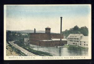Newport, New Hampshire/NH Postcard, Dexter Richard's Woolen Mill*, 1908!