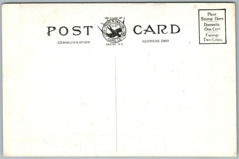 SANFORD ME PARCEL POST TRUCK EXAGGERATED ANTIQUE POSTCARD