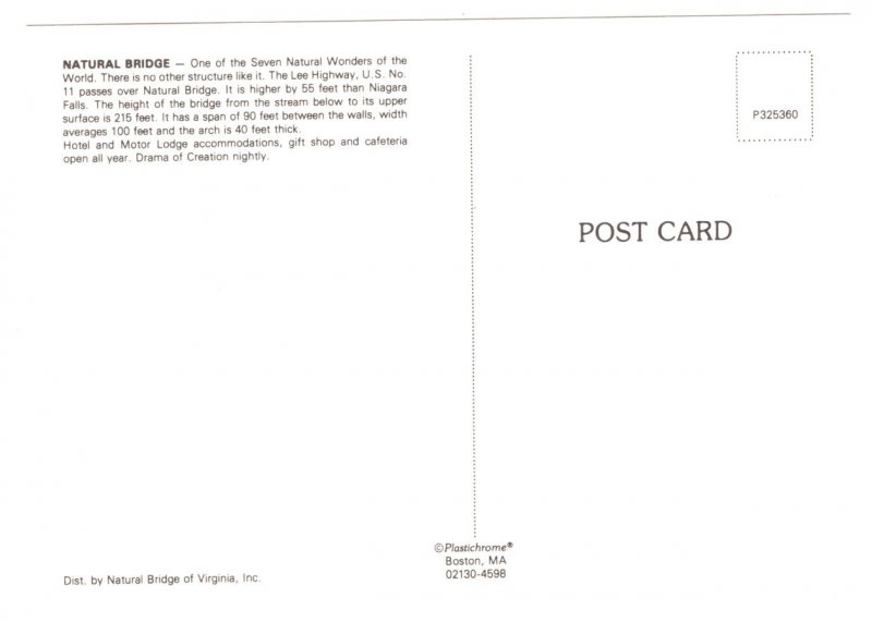 Natural Bridge, Lee Highway, Virginia